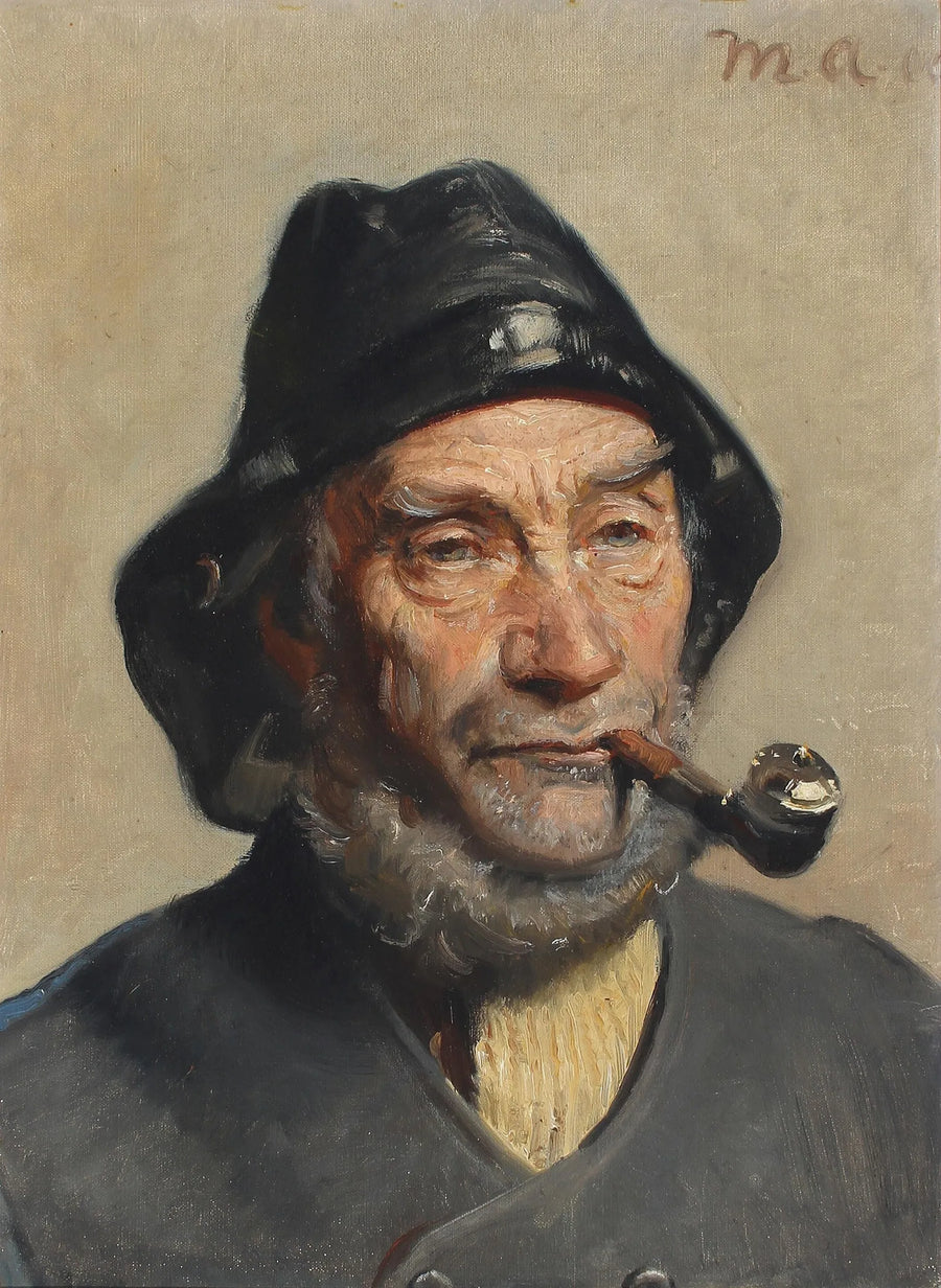 Ritratto di un pescatore. -Michael Peter Ancher