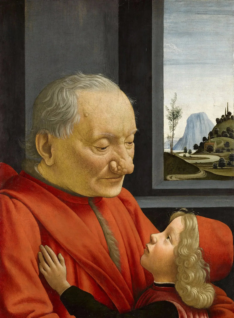 Ritratto di un vecchio e di un giovane ragazzo - Domenico Ghirlandaio