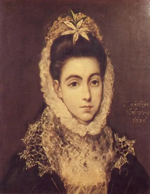 Ritratto di una dama con fiore - El Greco