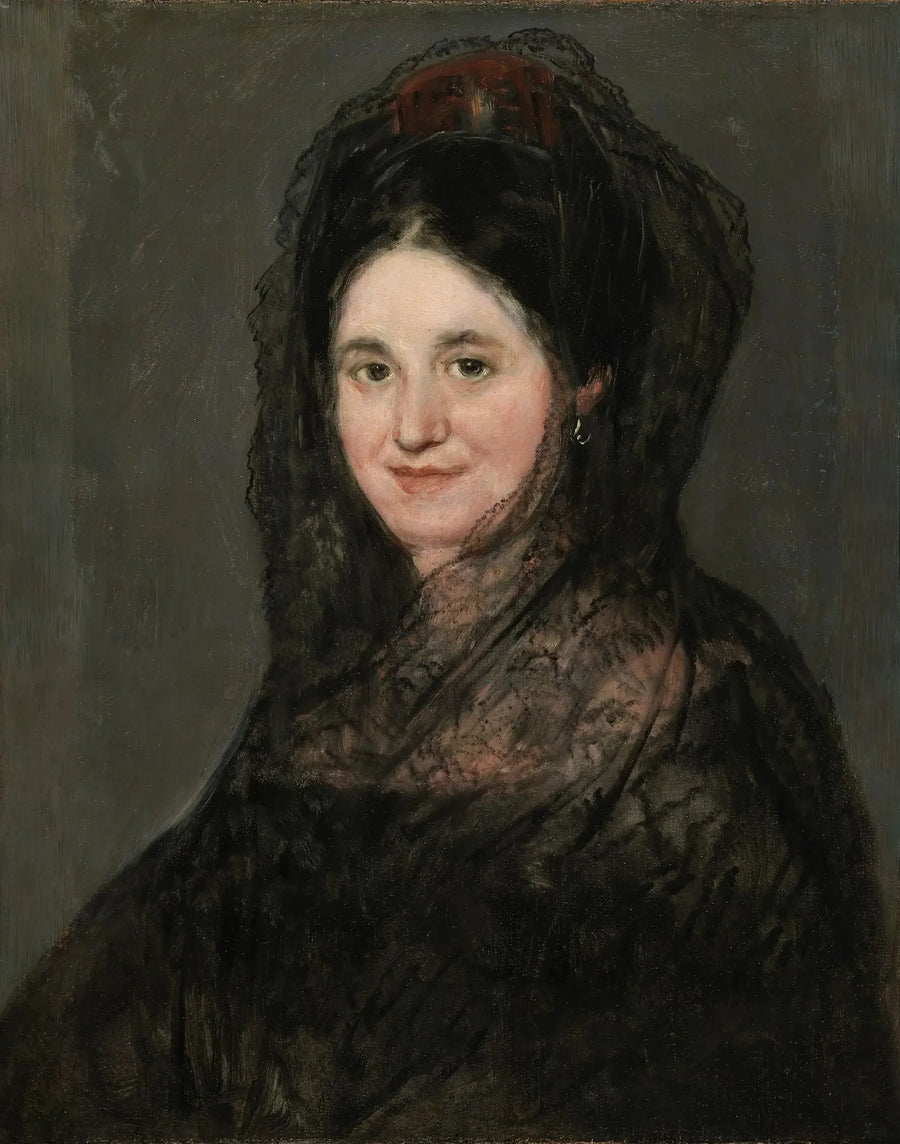Ritratto di una donna con mantiglia nera - Francisco de Goya