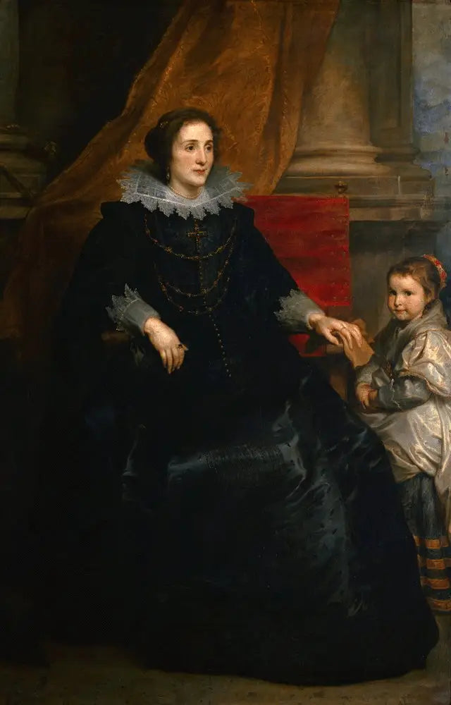Ritratto di una donna di qualità e sua figlia - Antoine van Dyck