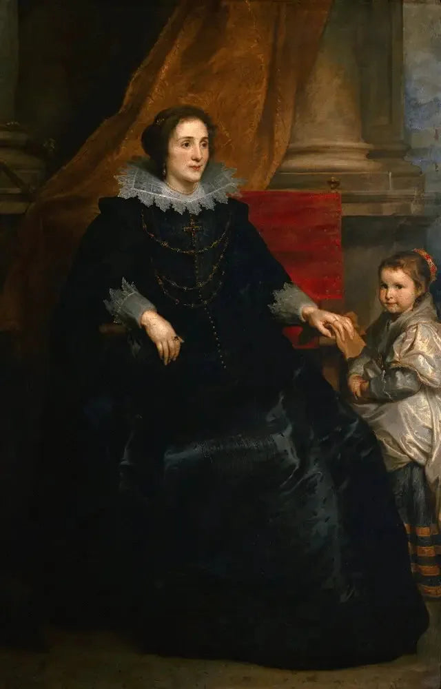 Ritratto di una donna di qualità e sua figlia - Antoine van Dyck