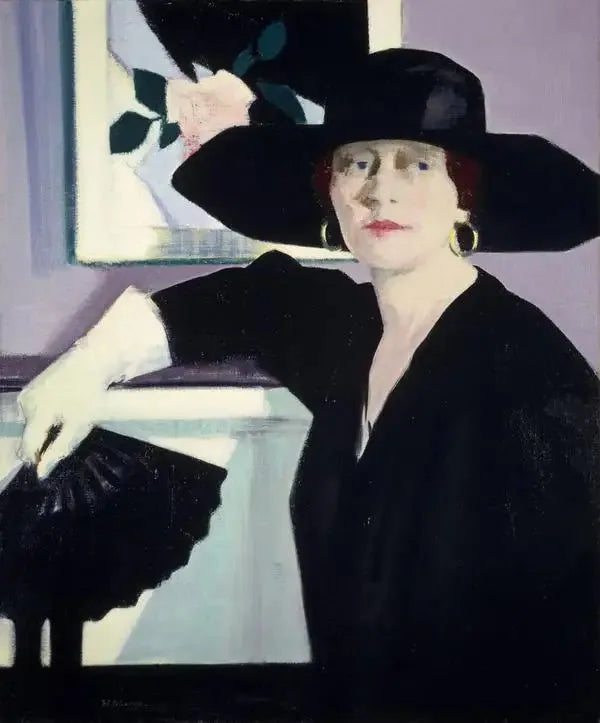 Ritratto di una donna in nero - Francis Cadell