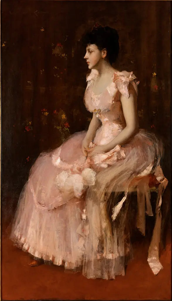 Ritratto di una signora in rosa - William Merritt Chase