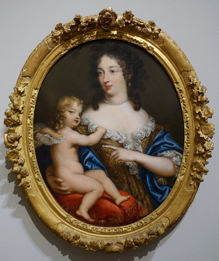 Ritratto di una dama in Venere con Cupido - Pierre Mignard