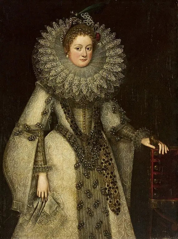 Ritratto di una dama vestita all'andalusa. - Frans Pourbus il Giovane