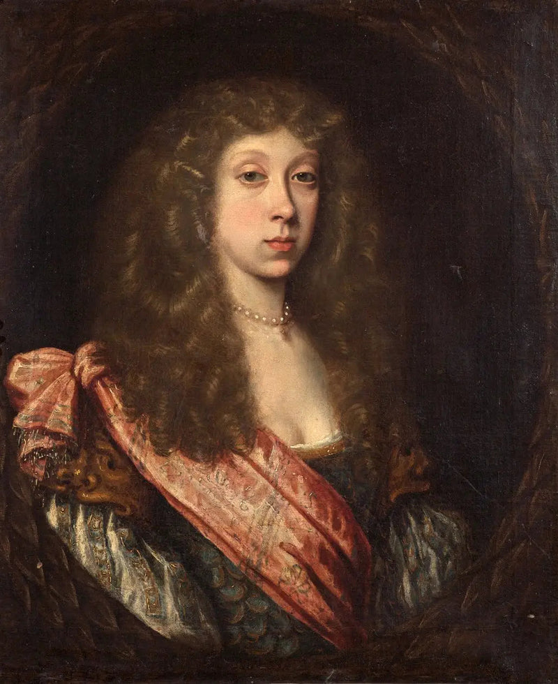 Ritratto di una dama sconosciuta in costume di maschera - Pierre Mignard