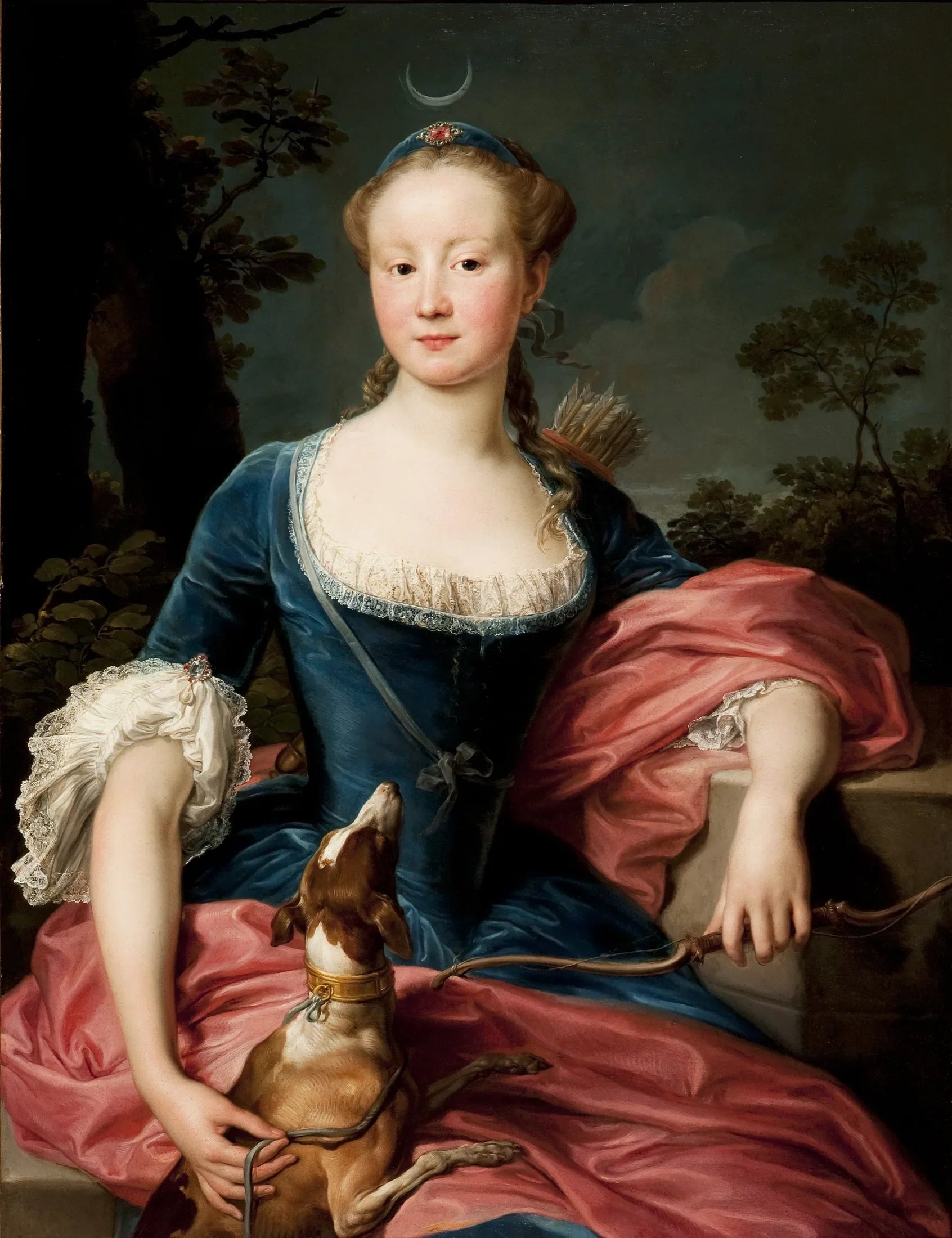 Portrait d'une dame - Pompeo Batoni image 1 tableau peint à l’huile sur toile