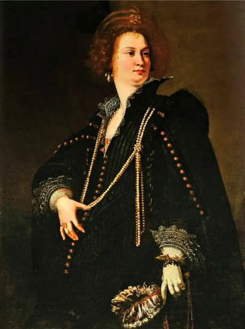Ritratto di una dama che tiene un ventaglio - Artemisia Gentileschi