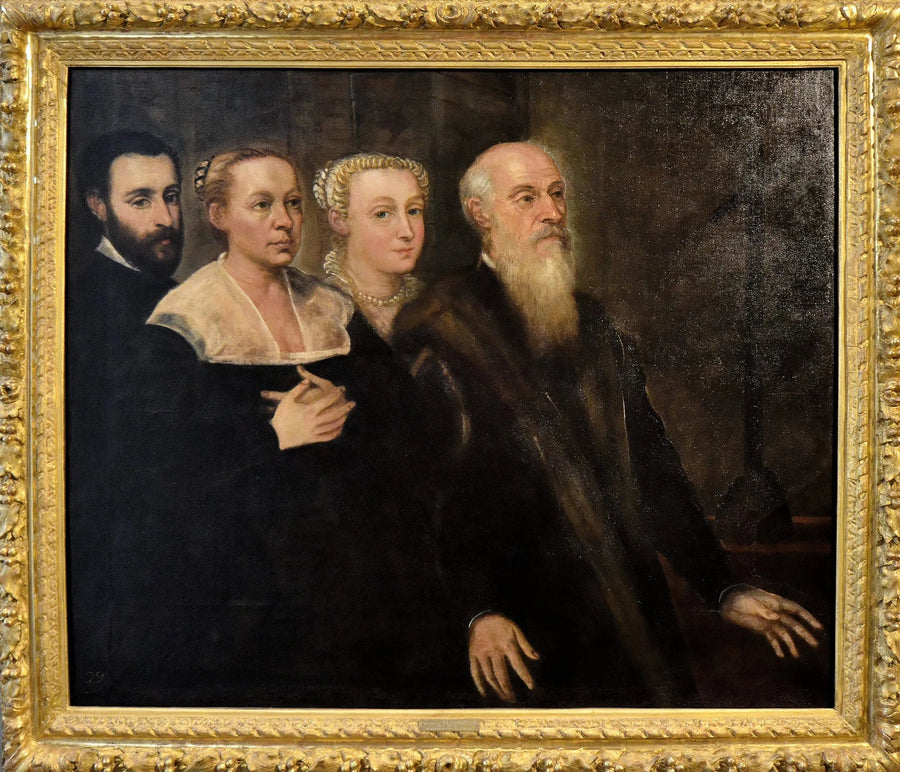 Ritratto di una famiglia di patrizi veneziani - Jacopo Tintoretto