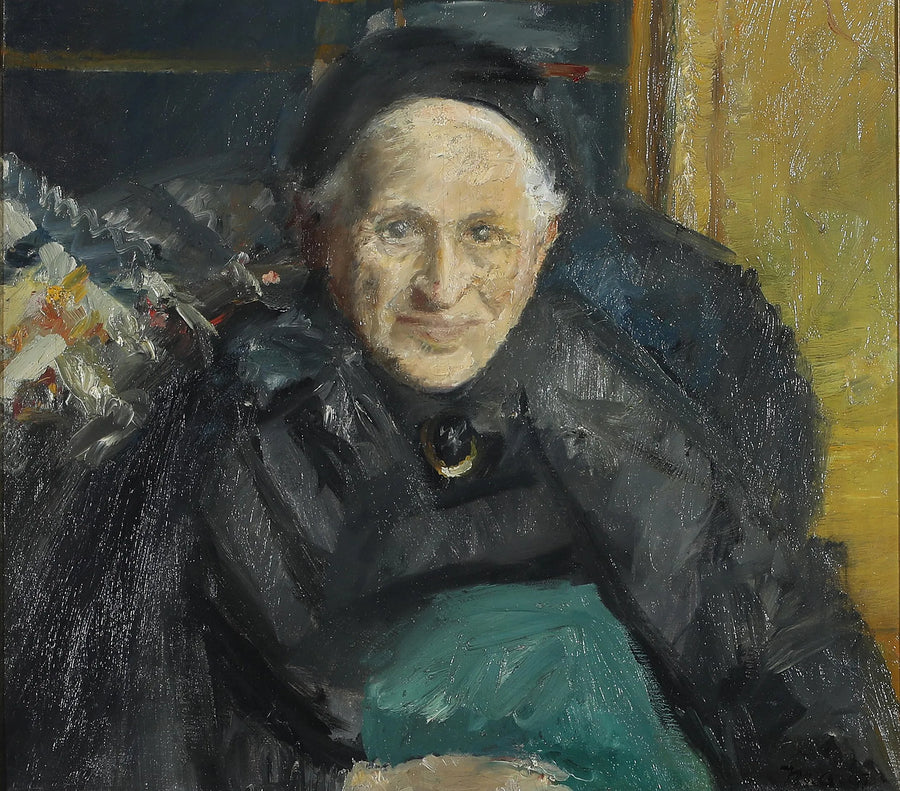 Ritratto di una donna anziana. - Michael Peter Ancher
