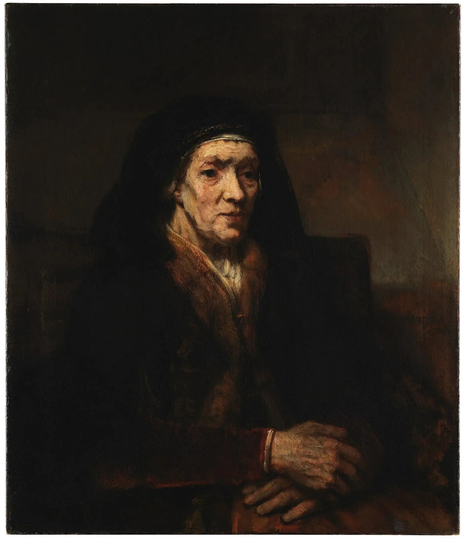 Ritratto di una donna seduta, le mani giunte - Rembrandt