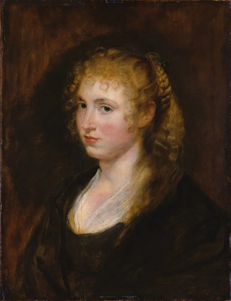 Ritratto di una donna con capelli biondi intrecciati - Peter Paul Rubens