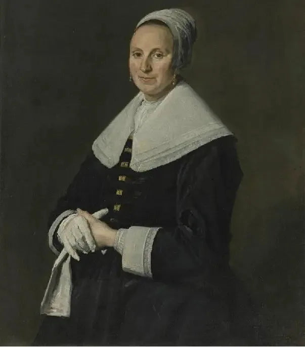 Ritratto di una donna con guanti - Frans Hals