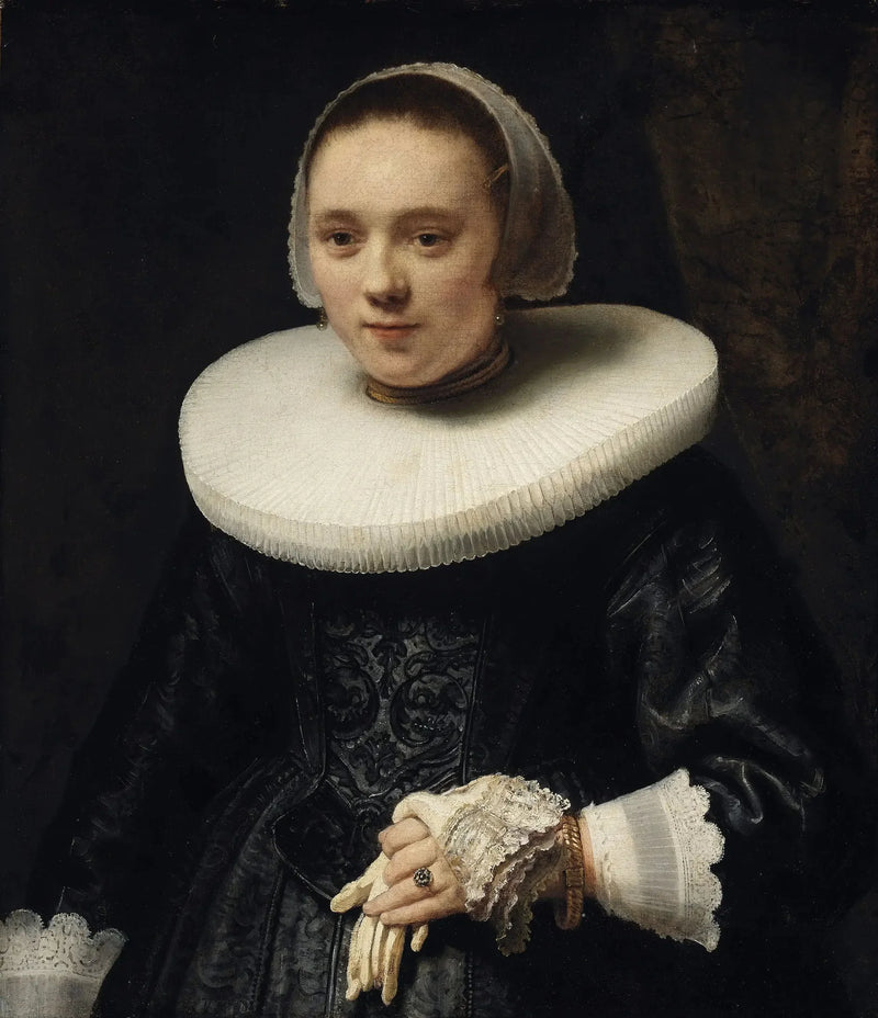 Ritratto di una donna con guanti - Rembrandt