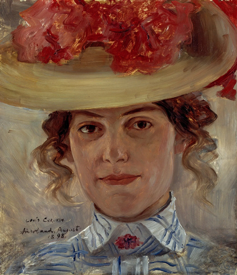 Ritratto di donna con cappello - Lovis Corinth