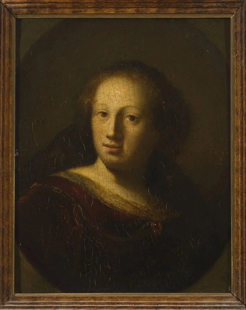 Ritratto di una donna con un pendente di rubino - Rembrandt