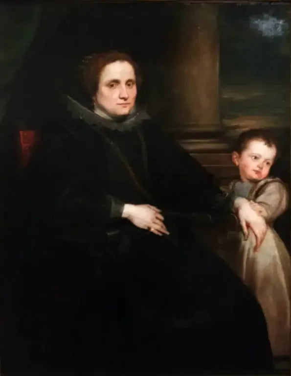 Ritratto di una donna di Genova con un bambino - Antoine van Dyck