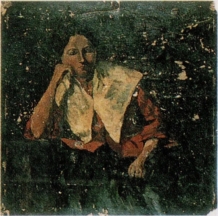 Portrait d'une femme en col blanc - Theo van Doesburg image 1 reproduction réalisée par Alpha Reproduction