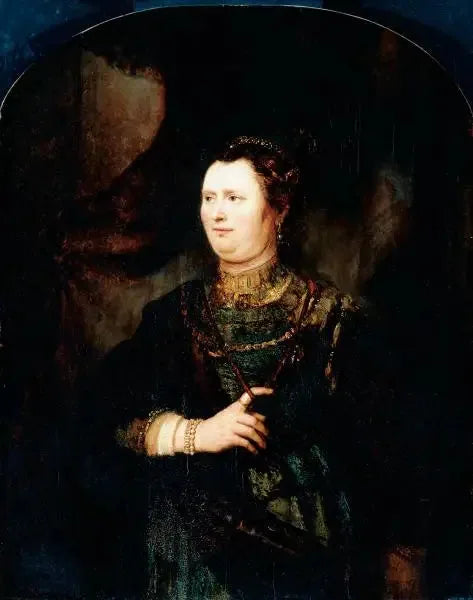 Ritratto di una donna in uniforme militare - Rembrandt