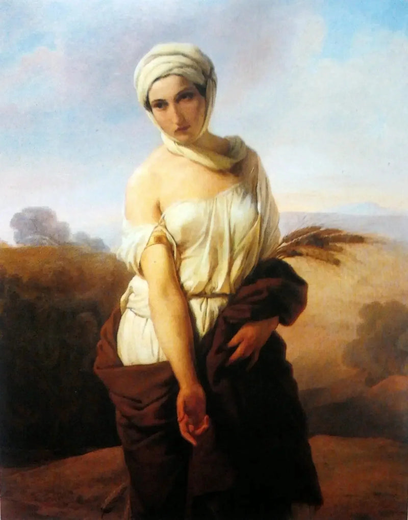 Ritratto di una donna in Ruth - Francesco Hayez