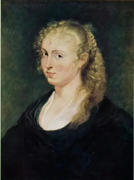 Ritratto di una donna sconosciuta con capelli biondi intrecciati - Peter Paul Rubens