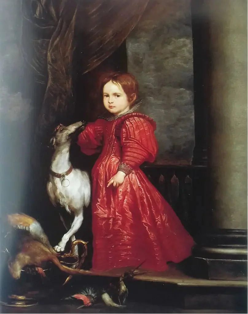Portrait d'une fille en Diana - Antoine van Dyck image 1 reproduction artisanale de tableau
