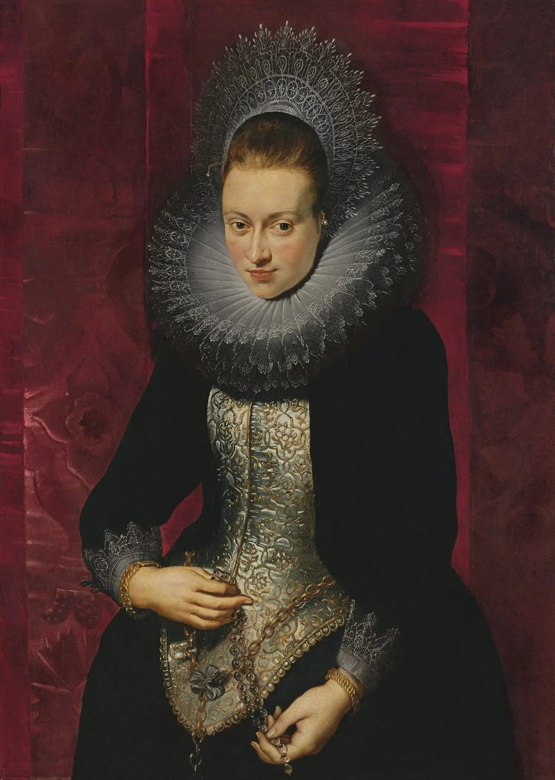Ritratto di una giovane donna con un rosario - Peter Paul Rubens