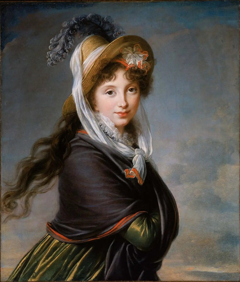 Portrait d'une jeune femme. - Élisabeth Vigée Le Brun image 1 reproduction réalisée par Alpha Reproduction