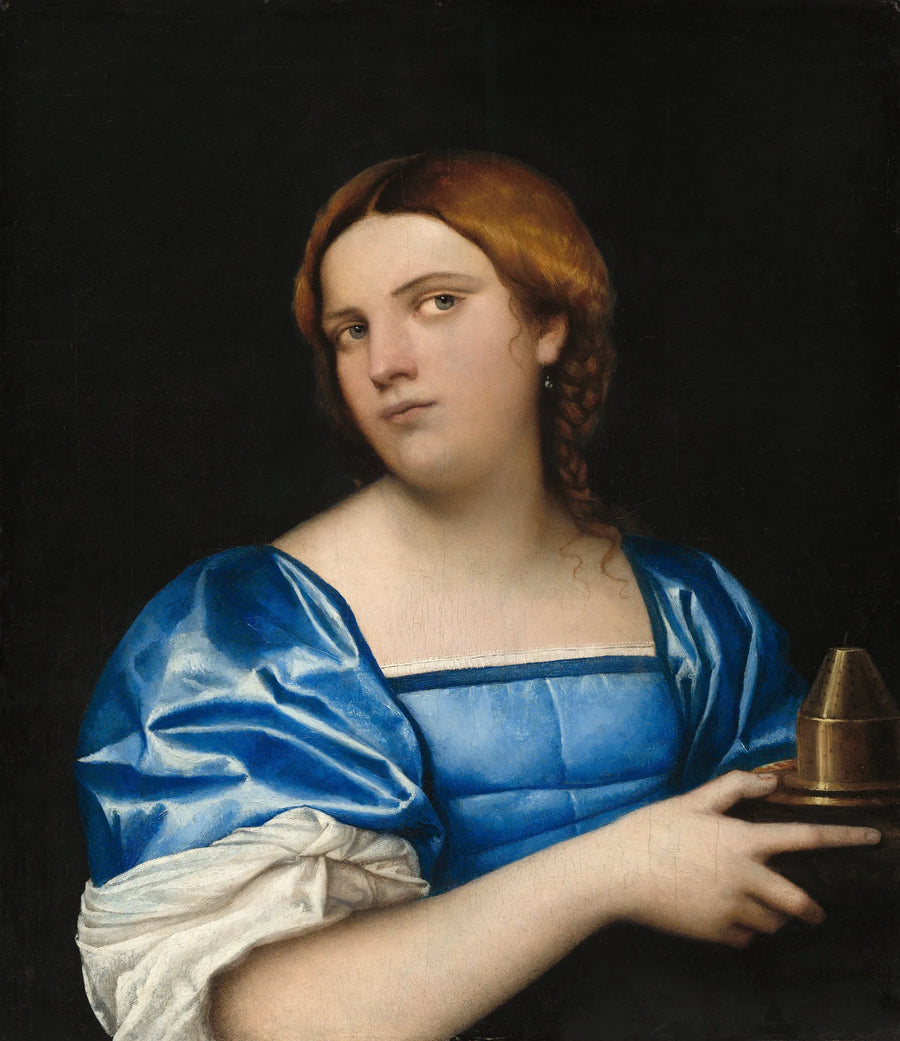 Ritratto di una giovane donna in vergine saggia - Sebastiano del Piombo