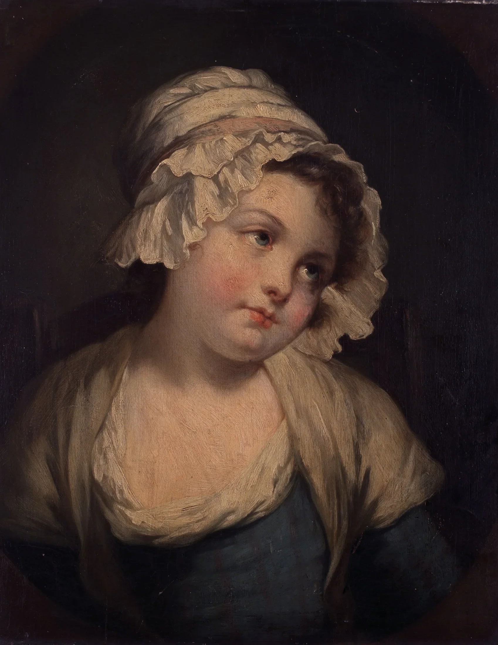 Portrait d'une jeune fille - Jean-Baptiste Greuze image 1 reproduction artisanale de tableau