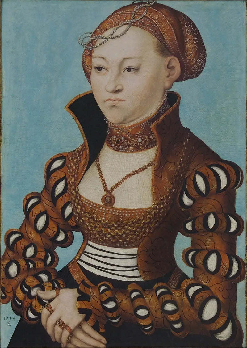 Ritratto di una nobile dama sassone - Lucas Cranach il Vecchio