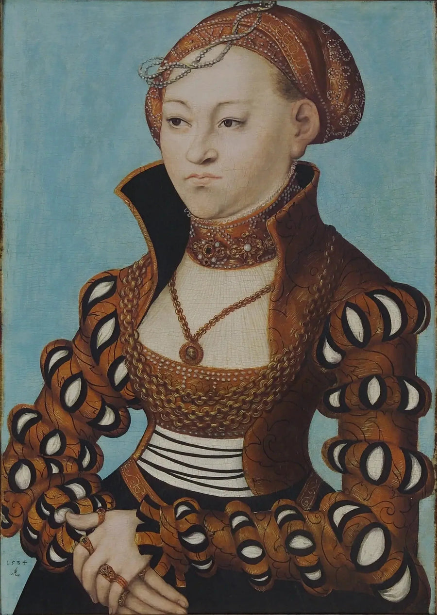 Ritratto di una nobile dama sassone - Lucas Cranach il Vecchio