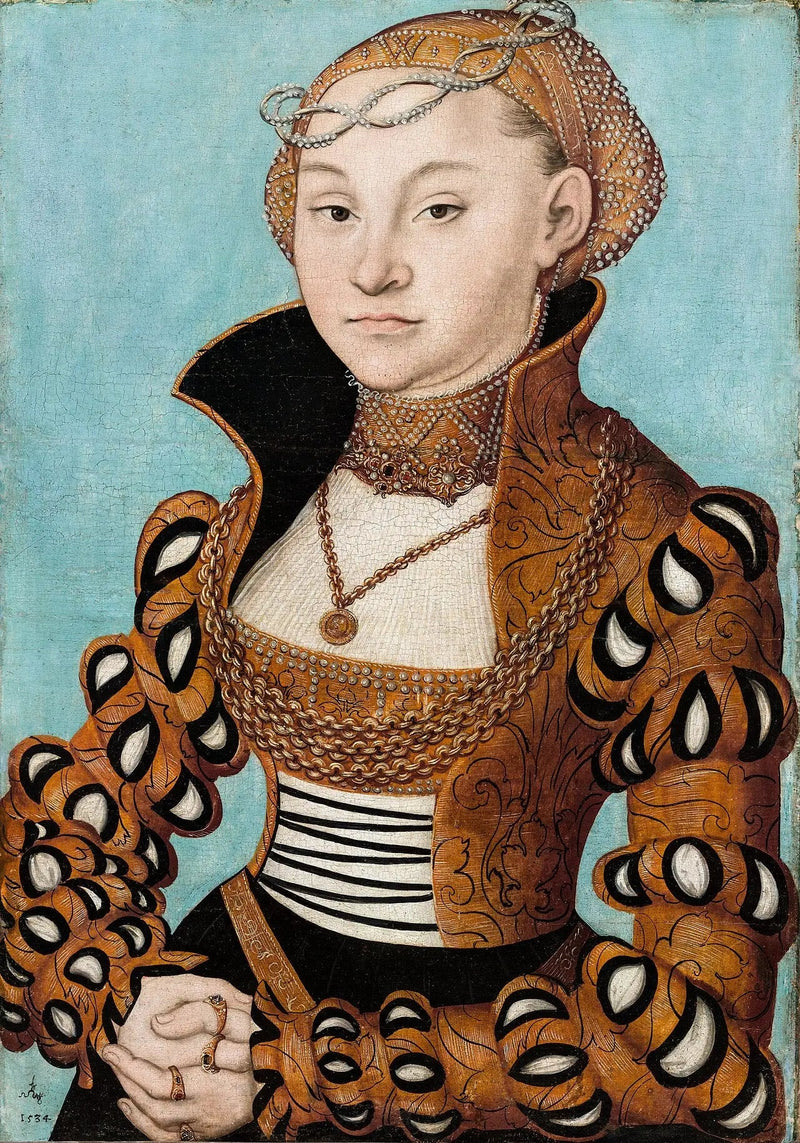 Ritratto di una nobile dama sassone - Lucas Cranach il Vecchio