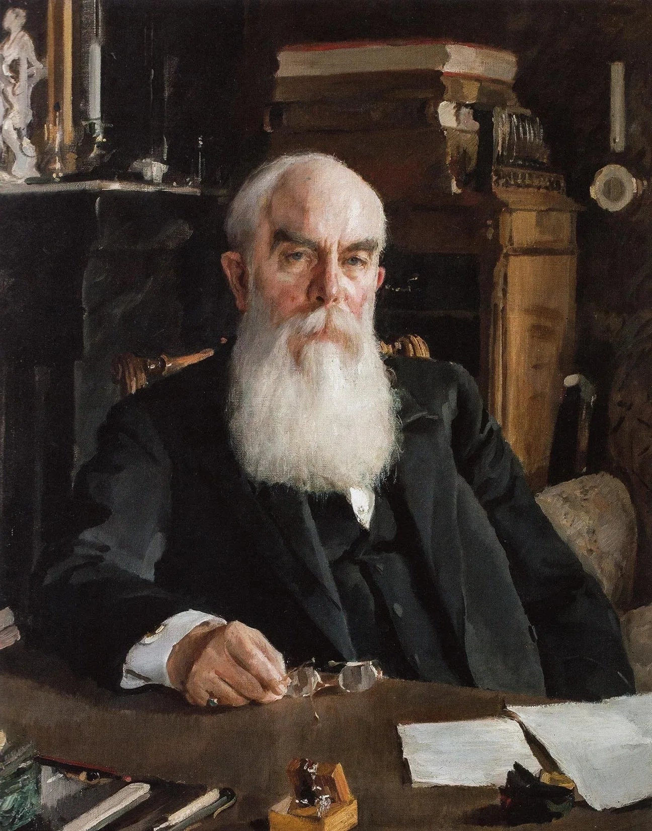 Portrait de A.I. Abrikosov - Valentin Serov image 1 tableau peint à l’huile sur toile
