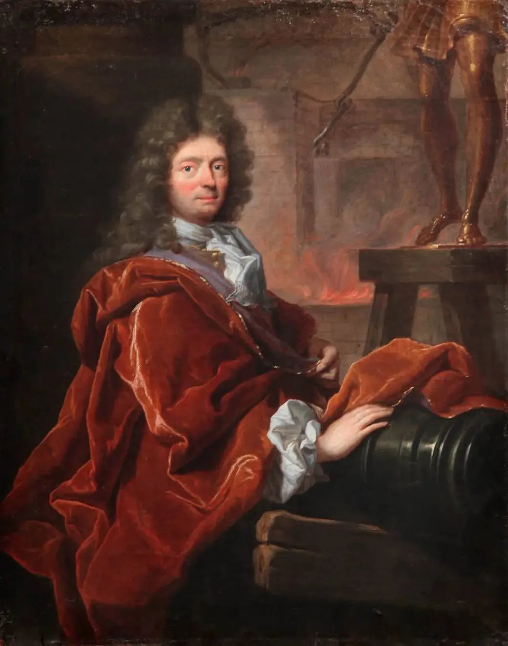 Portrait de Balthasar Keller, fondeur - Hyacinthe Rigaud image 1 copie peinte à la main à l’huile