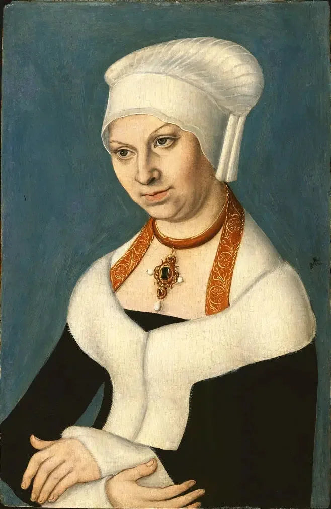 Ritratto di Barbara, duchessa di Sassonia (1478-1534), Gemäldegalerie Berlin - Lucas Cranach il Vecchio