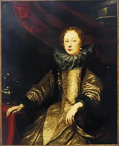 Ritratto di Battina Balbi, moglie di Marcello Durazzo (1593-1632) - Antoine van Dyck