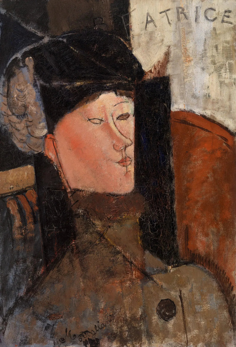 Ritratto di Béatrice Hastings (Modigliani, Philadelphia) - Amedeo Modigliani