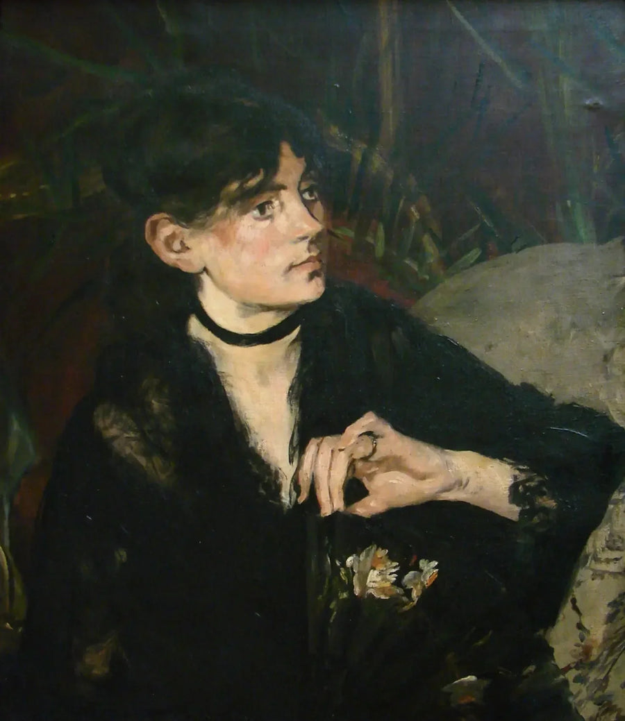 Ritratto di Berthe Morisot con ventaglio - Édouard Manet