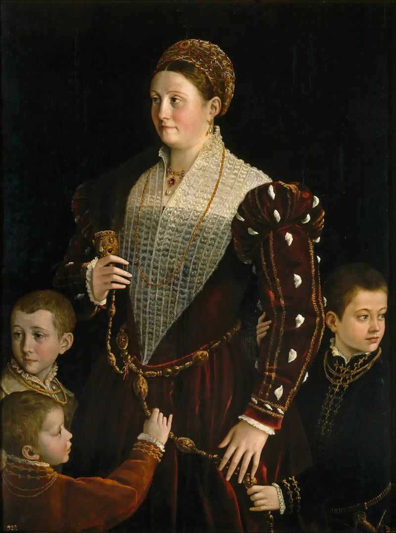 Ritratto di Camilla Gonzaga e dei suoi tre figli - Parmigianino
