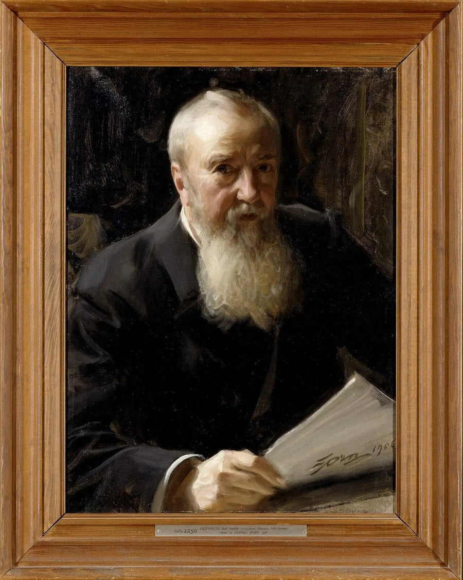 Ritratto di Carl Fredrik Liljevalch - Anders Zorn