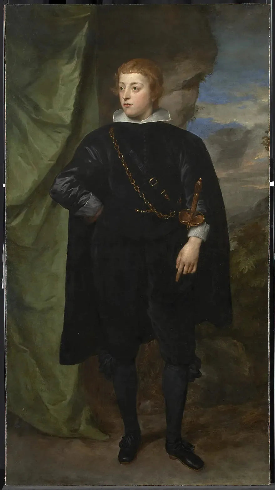 Ritratto di Carlo Emanuele d'Este, marchese di Borgomanero (1622-1695) - Antoine van Dyck