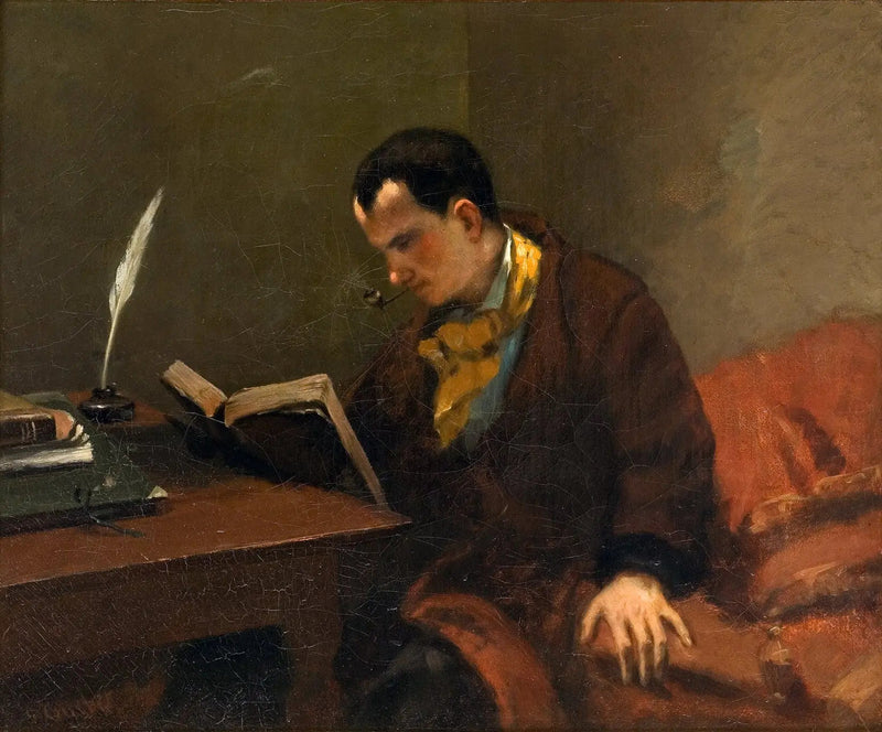 Ritratto di Charles Baudelaire - Gustave Courbet