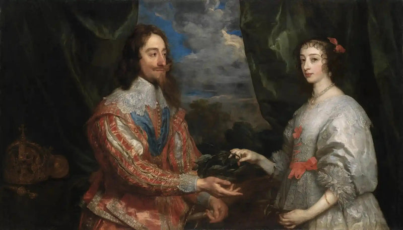 Ritratto di Carlo I e della regina Enrichetta Maria - Antoine van Dyck