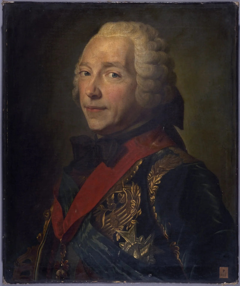 Ritratto di Charles-Louis-Auguste Fouquet, duca di Belle-Isle (1684-1761), maresciallo di Francia - Maurice-Quentin de La Tour