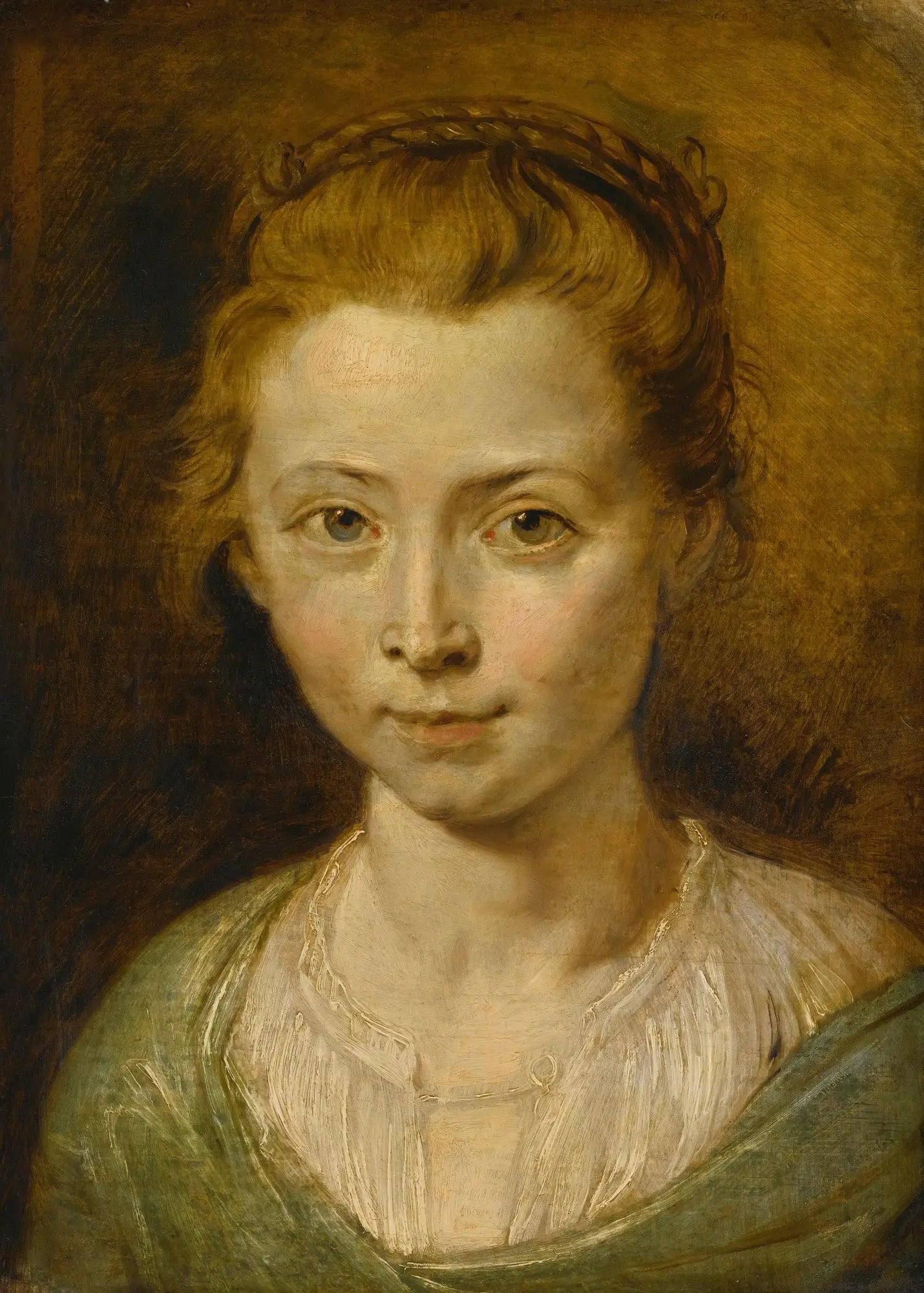 Portrait de Clara Serena Rubens, la fille de l'artiste - Peter Paul Rubens image 1 reproduction artisanale de tableau