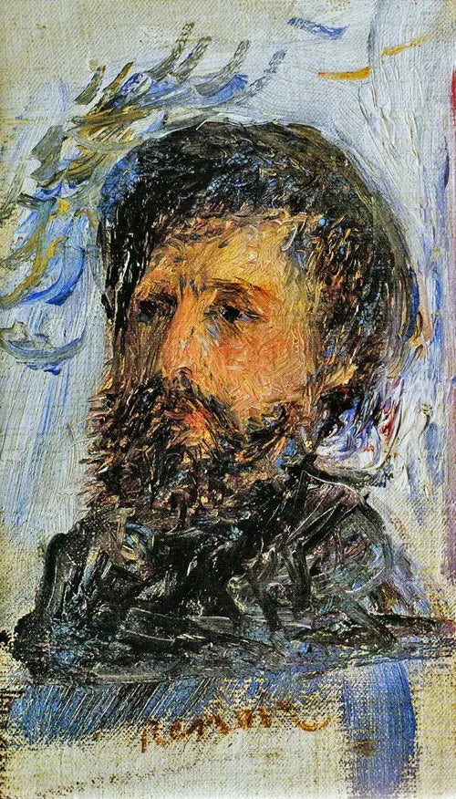 Ritratto di Claude Monet - Pierre-Auguste Renoir