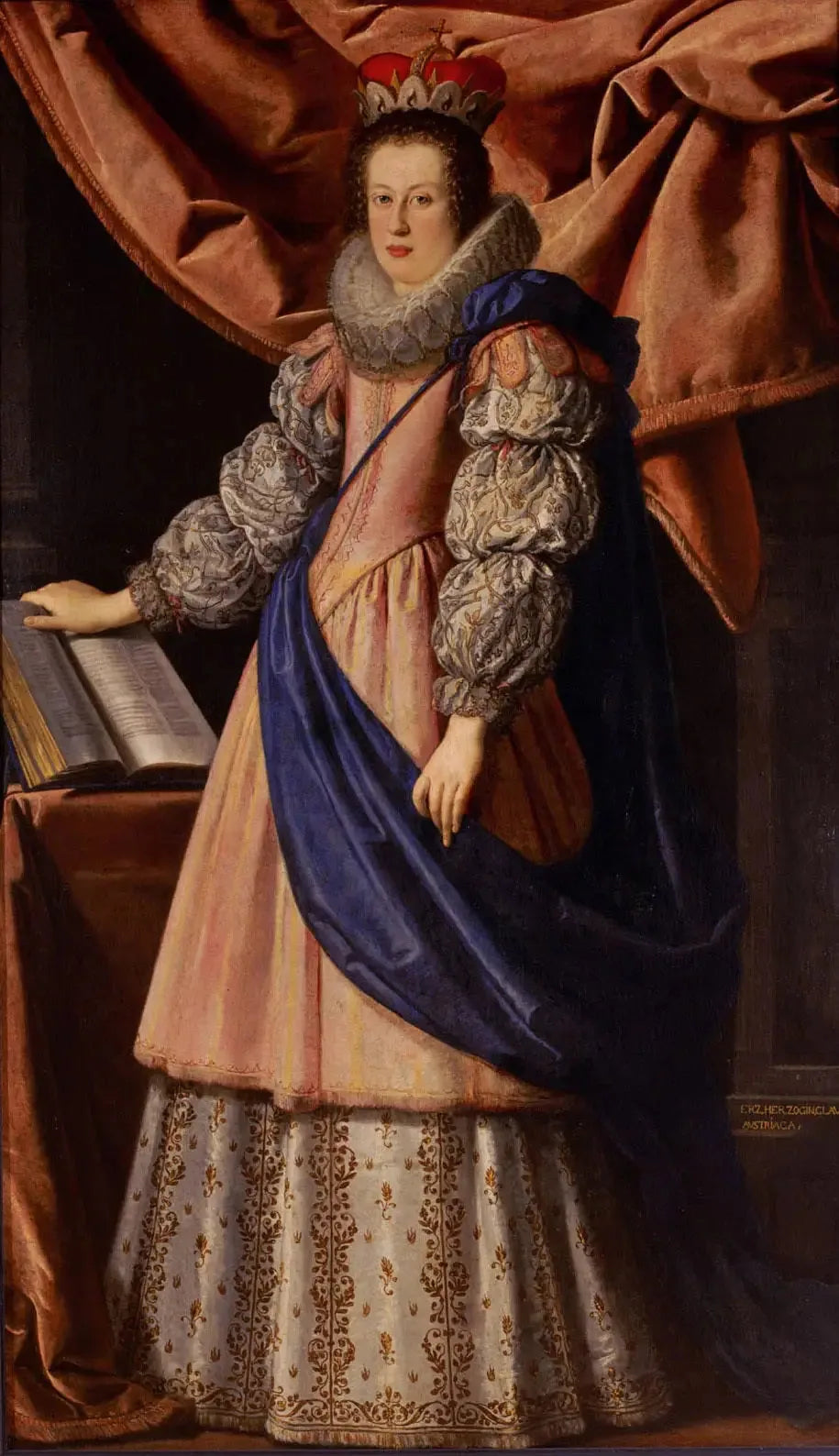 Portrait de Claudia de' Médicis - Lorenzo Lippi image 1 tableau peint à l’huile sur toile