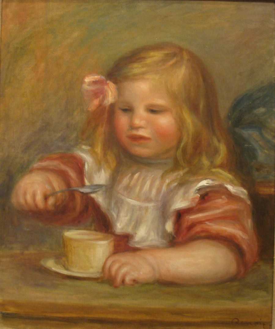 Ritratto di Coco che mangia la sua zuppa - Pierre-Auguste Renoir